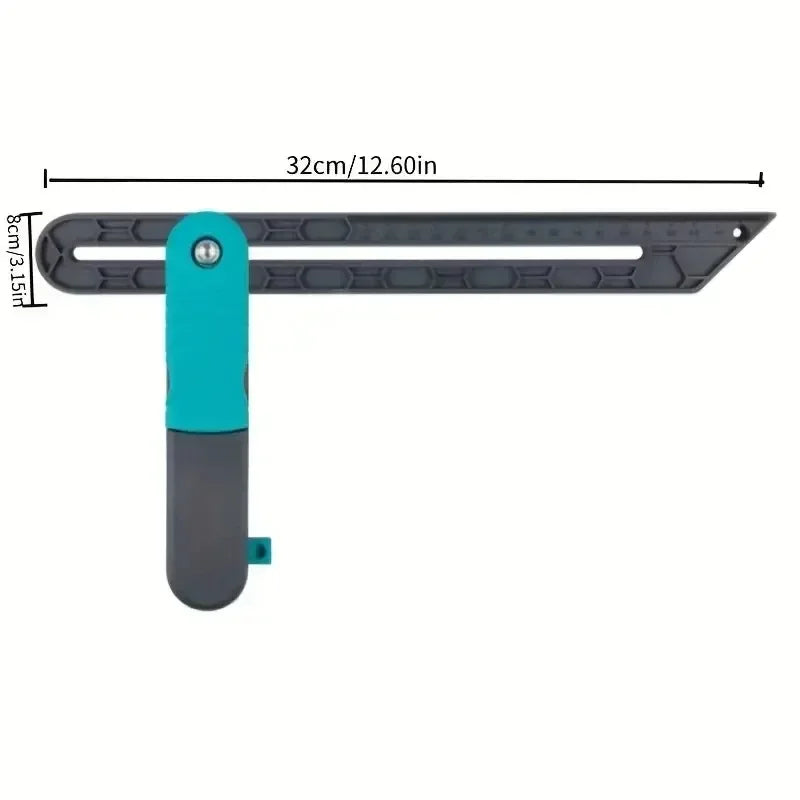 Sliding T-Bevel Angle Ruler Tri Square Carpentry Marking Tool Angle Measuring Tool Richie's 1PC