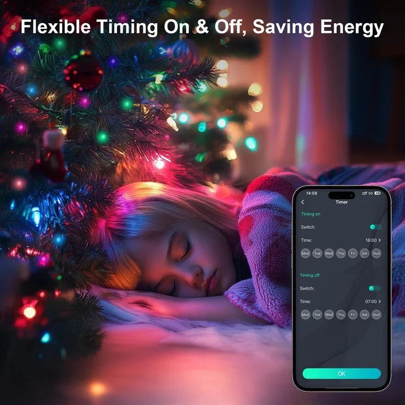 Smart RGB Ball String Lights – App, Music Sync & Waterproof Smart String Lights Richie's