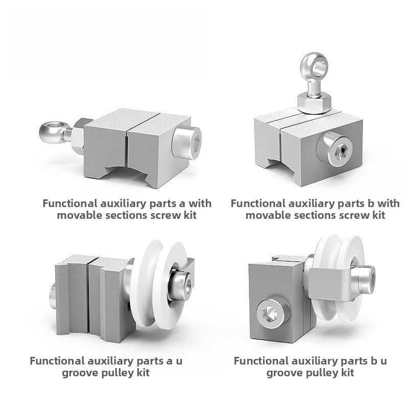 U-Groove Pulley Kit with Screw Set – Lean Pipe Fittings Pulley Fitting Kit Richie's B Upulley QL-C72