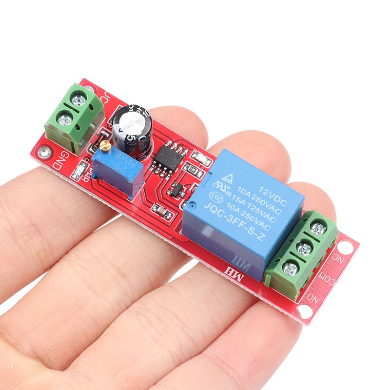 NE555 DC 12V Delay Relay Timer Switch Adjustable Module Delay Relay Module Richie's