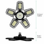 23.5W LED Garage Ceiling Light – 6 Adjustable Panels, 288 Chips LED Garage Light Richie's