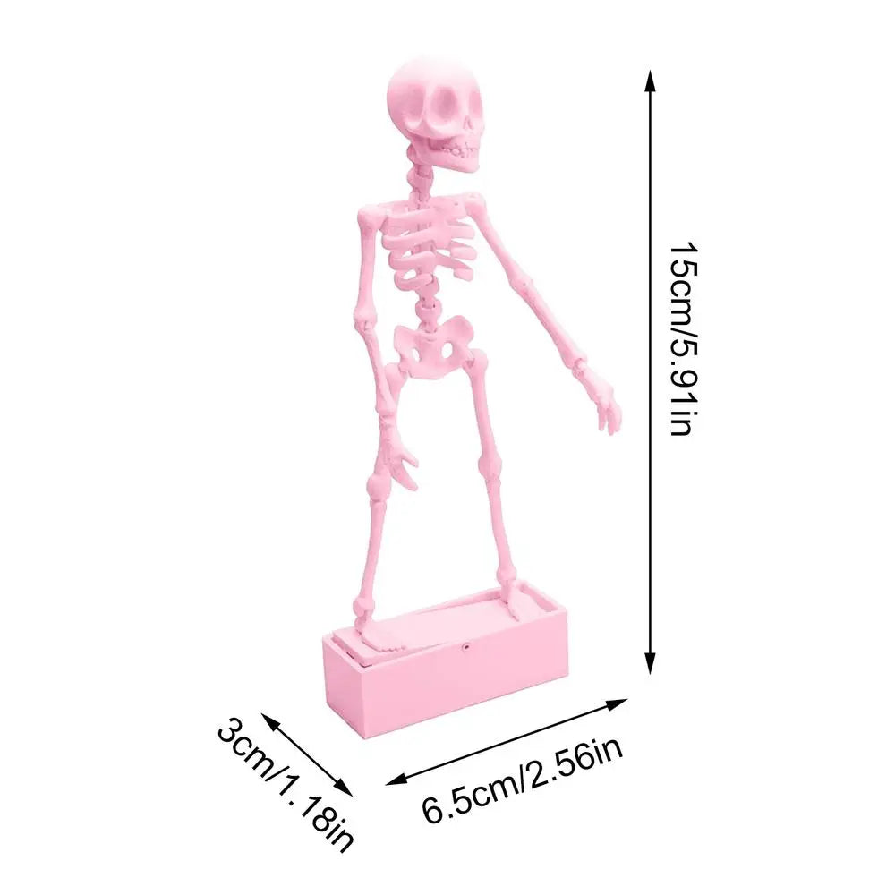 Dancing Skeleton Aquarium Bubbler Decoration with Air Hose Aquarium Bubbler Ornament Richie's Pink