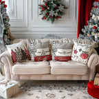 Reversible Christmas Pillow Covers – Santa & Reindeer Zip Christmas Pillow Cover Richie's