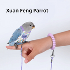 Adjustable Breathable Parrot Flight Harness & Walking Leash Bird Flight Harness Richie's Purple-Style4