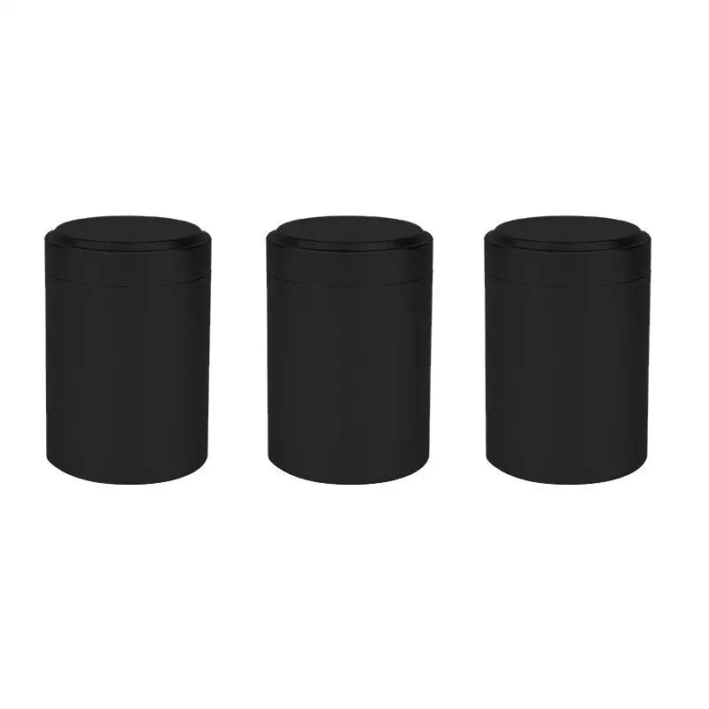 Mini Metal Tea Tin Cans – Portable Travel Storage Containers Tea Storage Tin Richie's 3Pcs Black