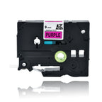 9mm TZe-221 Laminated Label Tape for Brother P-Touch Printers Label Maker Tape Richie's black on purple
