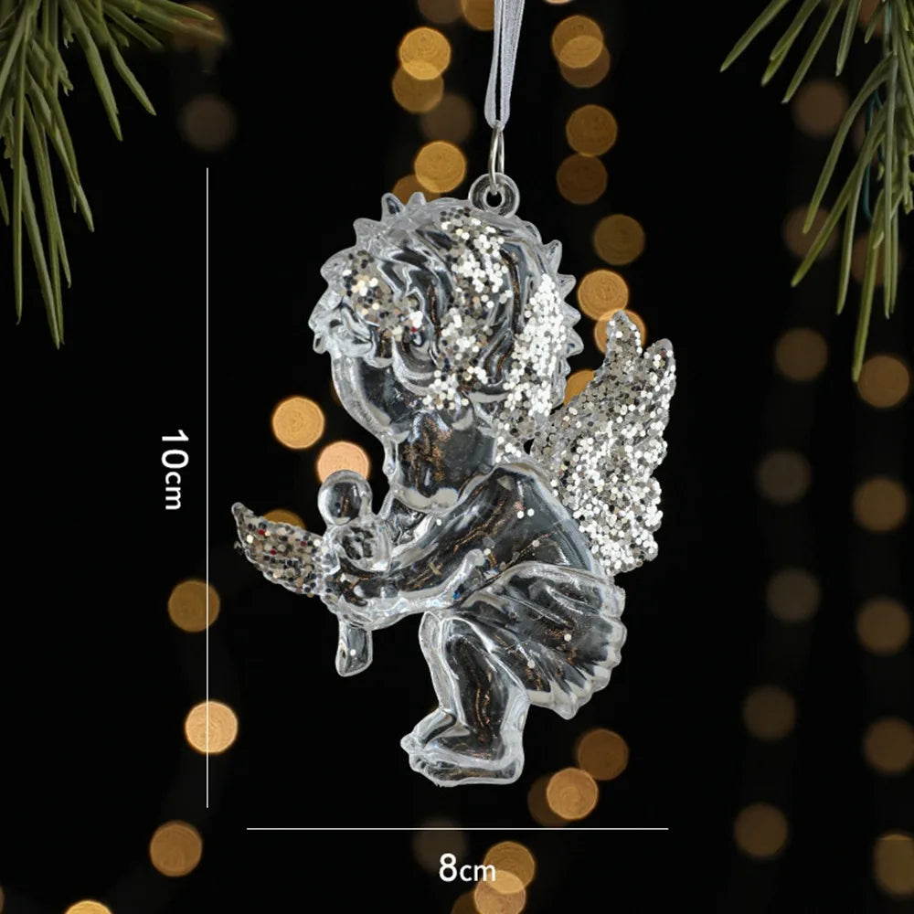 Acrylic Crystal Christmas Icicle Pendants Glitter Tree Ornaments Christmas Tree Ornaments Richie's 06