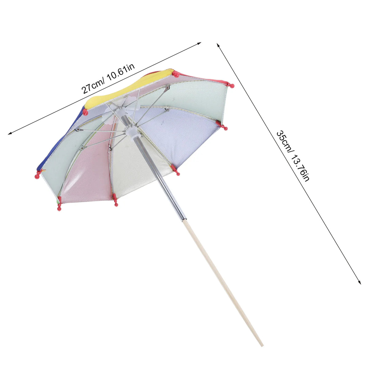 4-Pack Mini Plant Umbrella – Colorful Garden Sunshade Cover Garden Sunshade Umbrella Richie's