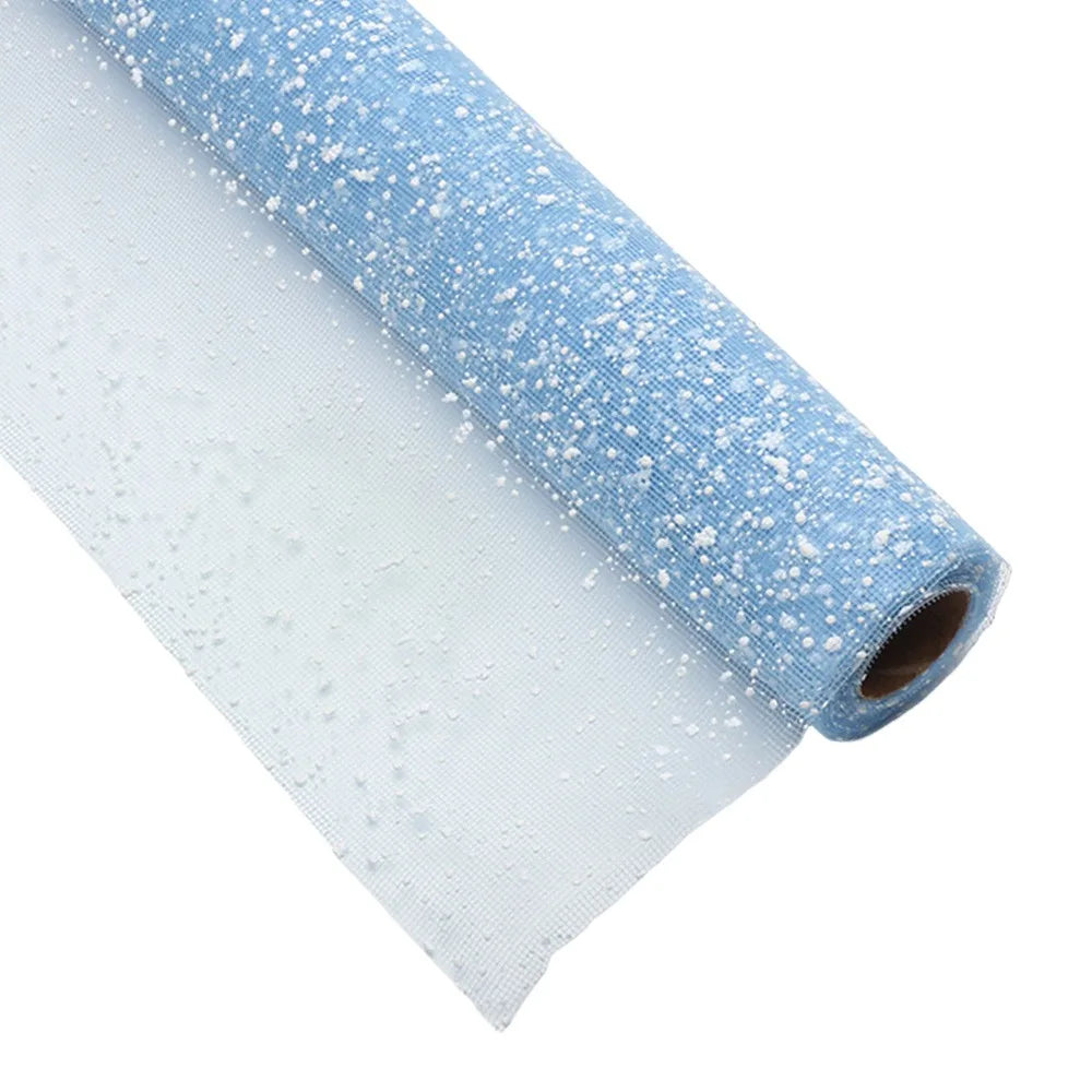 Snowflake Mesh Flower Wrapping Paper 50cm – DIY Bouquet Wrap Floral Wrapping Paper Richie's Blue 5x5x5cm