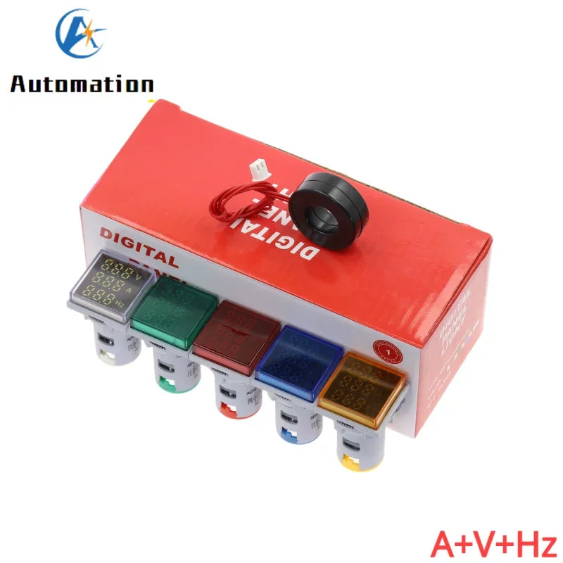 AC 20-500V 0-100A LED Digital Voltmeter Ammeter Hz Meter 10pcs Digital Panel Meter Richie's