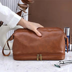 Leather Hanging Dopp Kit Toiletry Bag for Men & Women Hanging Toiletry Bag Richie's