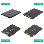 M.2 NGFF to 2.5" SATA Enclosure B&M Key Adapter 7mm Case SSD Drive Adapter Richie's