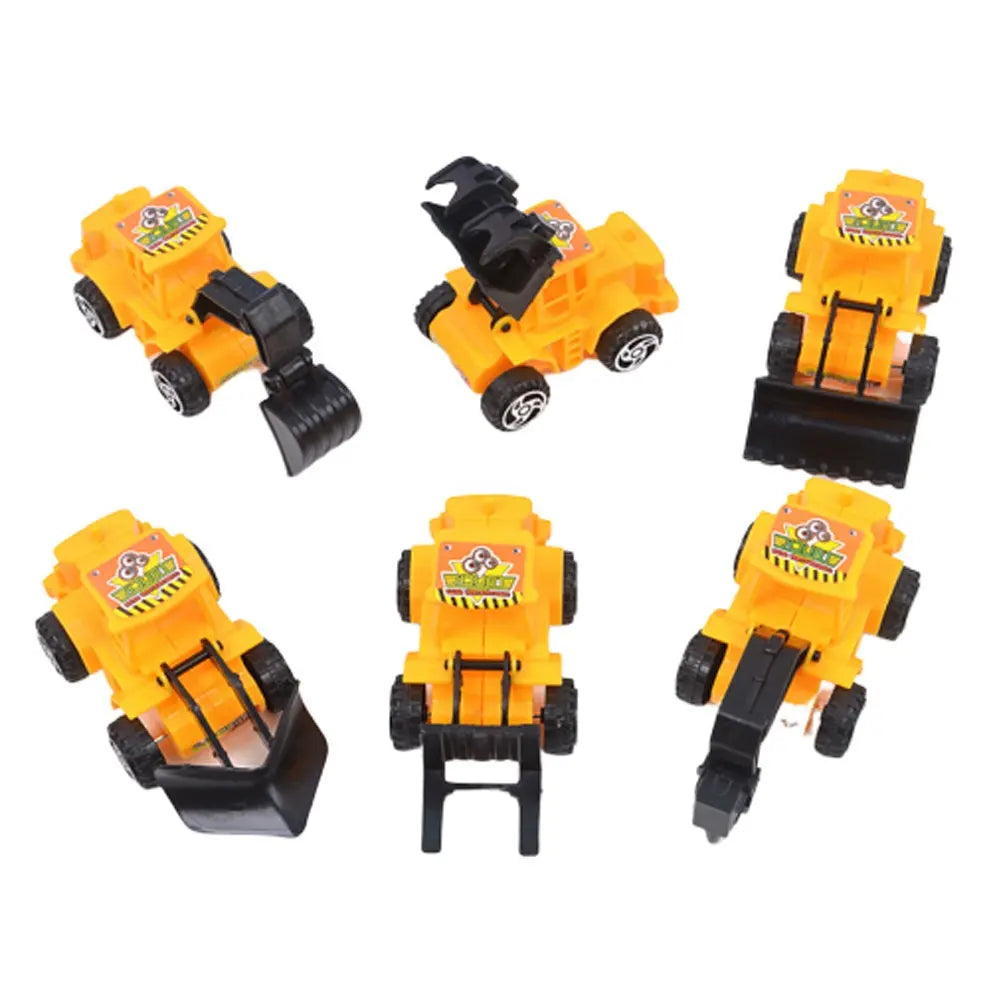 6-Piece Construction Vehicle Cake Toppers – Excavator, Crane & Bulldozer Cake Topper Set Richie's