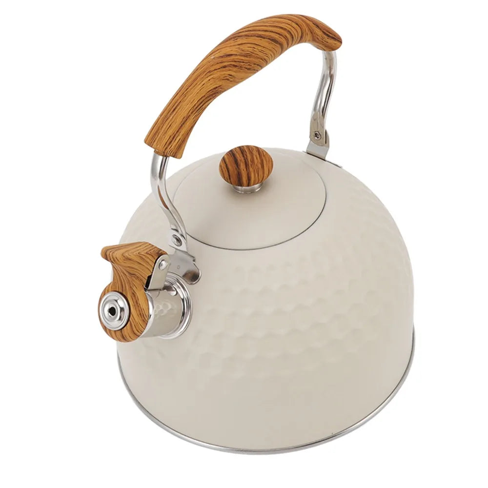 Stainless Steel Whistling Tea Kettle 2.5L – Even Heating Stovetop Tea Kettle Richie's