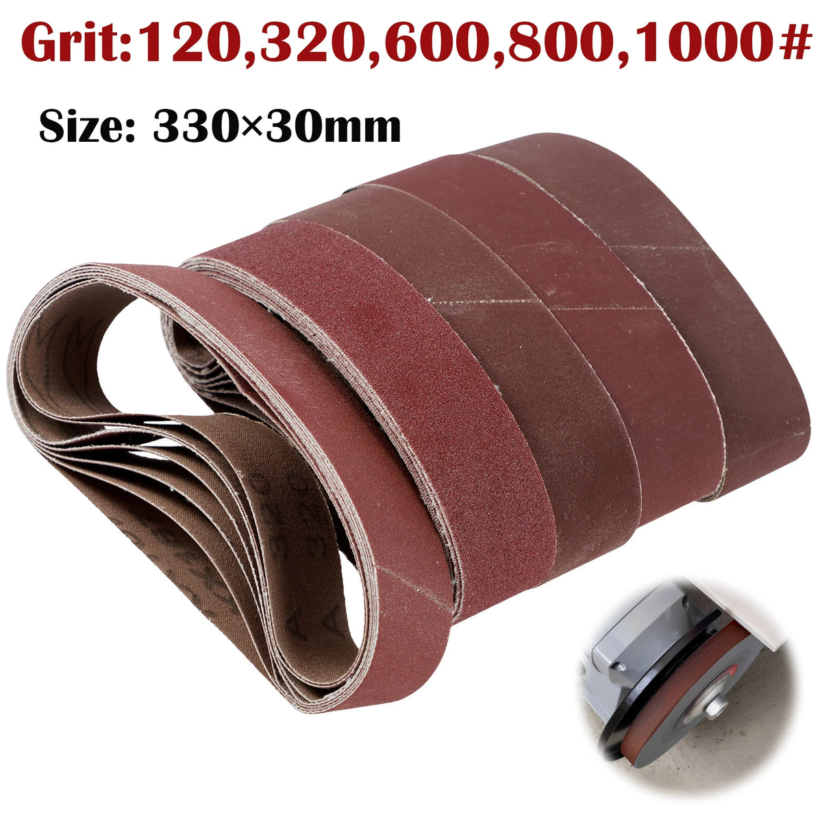 Mini Belt Sander 110-220V Variable Speed Grinding Polishing Tool Belt Sander Richie's 36PCS Accessories