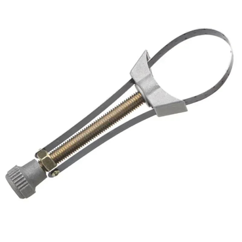 Adjustable Oil Filter Strap Wrench 60–120mm | Carbon Steel Oil Filter Wrench Richie's Silver