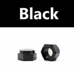 TC4 Titanium Alloy Nyloc Self-Locking Hex Nuts M4–M12 Titanium Lock Nuts Richie's Black M6x1mm(1pcs)