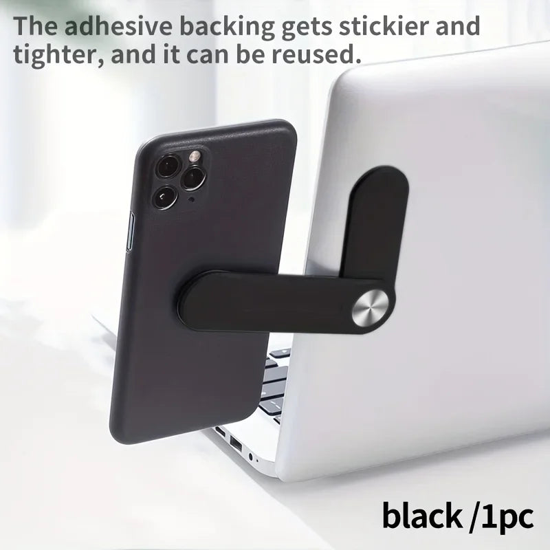 Magnetic Folding Phone Stand Dual Screen Laptop Side Mount Laptop Phone Mount Richie's Black
