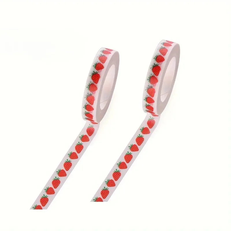3 Rolls Strawberry Washi Tape – Scrapbooking & Planner Stickers Decorative Washi Tape Richie's