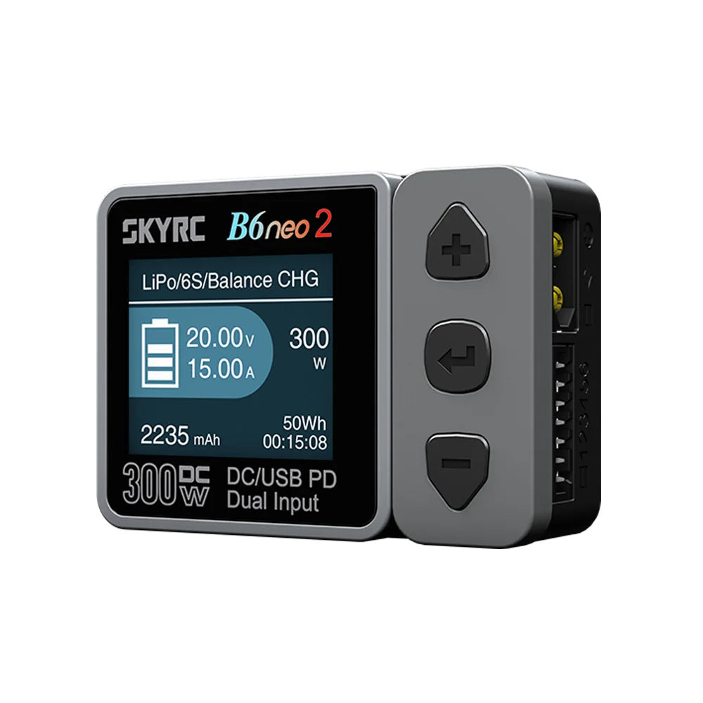 SkyRC B6neo 2 300W 15A Smart LiPo Balance Charger DC/PD RC Battery Charger Richie's Grey