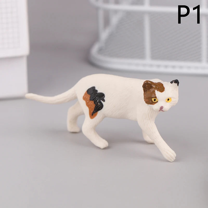 Kawaii Orange Cat Figurine Mini Desktop Decoration Ornament Cat Figurine Ornament Richie's 1