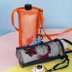 Mesh Water Bottle Holder Bag with Retractable Strap – 8 Colors Bottle Holder Bag Richie's