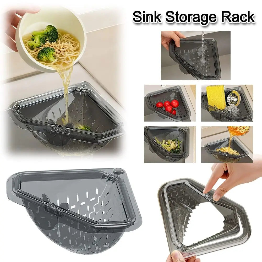 Triangle Sink Drain Basket Filter – Magnetic Openable Bottom Sink Drain Basket Richie's