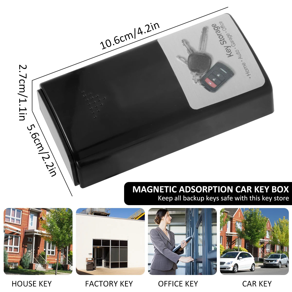 Magnetic Hidden Key Box – Secure Car & Home Spare Key Holder Magnetic Key Holder Richie's