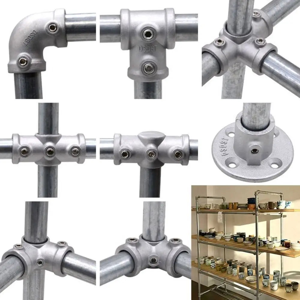 Aluminum Alloy Pipe Fitting Connector 1/2" & 3/4" Corner Elbow Pipe Fitting Connector Richie's