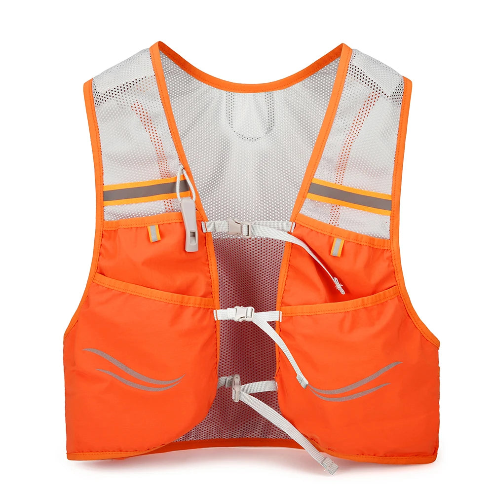 Ultralight Trail Running Hydration Vest | Breathable Race Pack Hydration Running Vest Richie's Orange