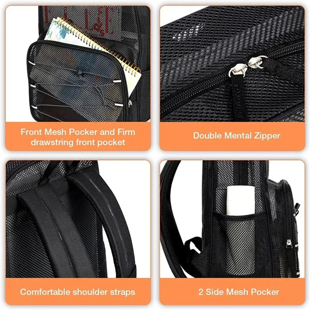 Mesh Backpack High-Capacity Breathable Gym & School Bag Mesh Backpack Richie's