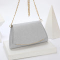 Women's Evening Clutch Bag Chain Shoulder Purse | Party Evening Clutch Bag Richie's Silver