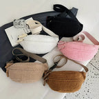 Women's Plush Faux Fur Crossbody Bag – Trendy Winter Shoulder Bag Crossbody Shoulder Bag Richie's