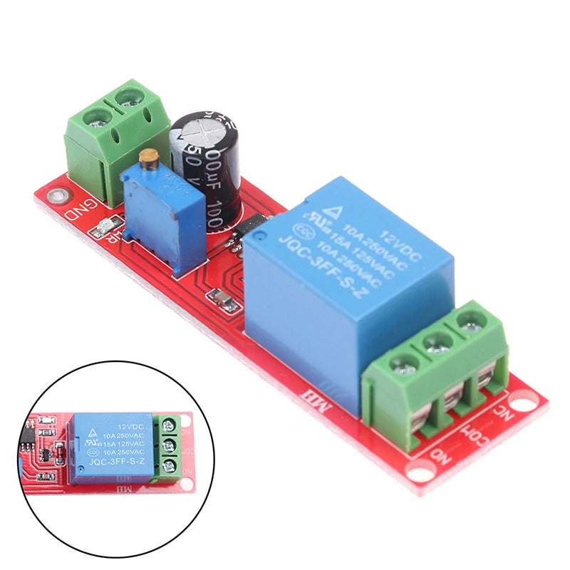 NE555 DC 12V Delay Relay Timer Switch Adjustable Module Delay Relay Module Richie's