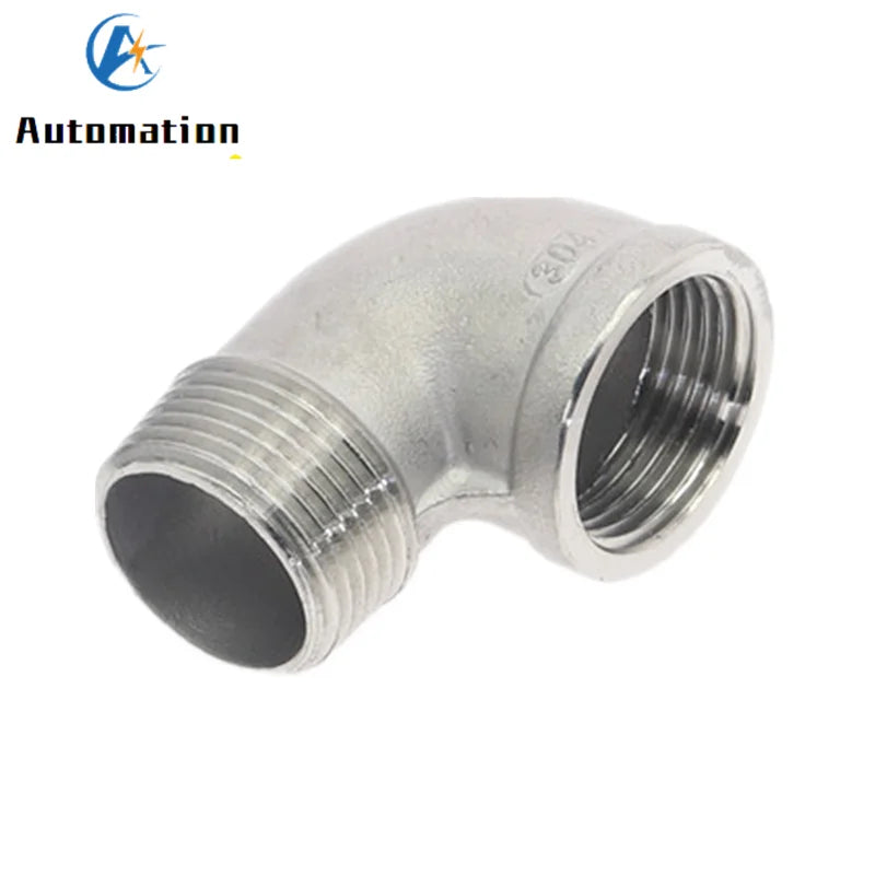 SS304 BSPT 90° Street Elbow Pipe Fitting Female x Male 1/8"–3/4" Pipe Elbow Fitting Richie's 3/4"