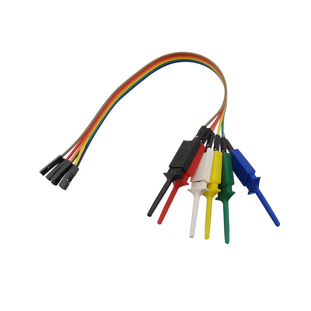 6-Pin Logic Analyzer Hook Clip Probe Jumper Wire Set 20/30cm Logic Analyzer Probe Richie's