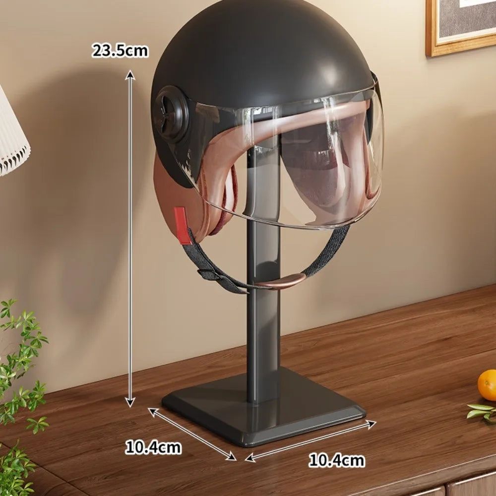 Multifunctional Helmet & Hat Display Stand | Desktop Rack Helmet Hat Stand Richie's Black plastic rod
