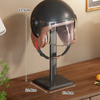 Multifunctional Helmet & Hat Display Stand | Desktop Rack Helmet Hat Stand Richie's Black plastic rod