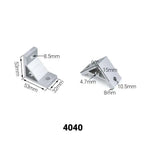 2Pcs 90° Corner Bracket for 2020–8080 Aluminum Extrusion Corner Angle Bracket Richie's 4040-2 Holes