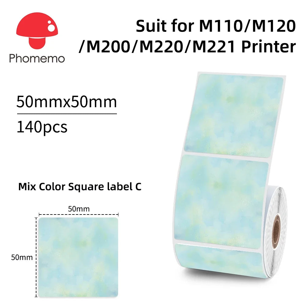Waterproof Thermal Labels 40x30mm for Phomemo M110 M200 Printers Thermal Label Roll Richie's XP5050-150TC
