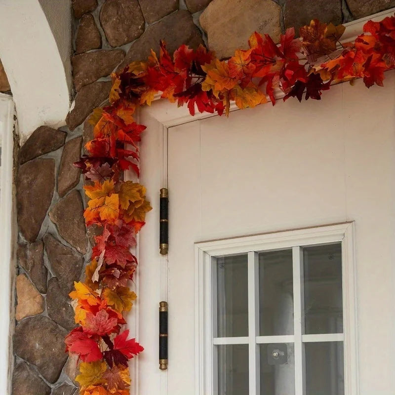 Artificial Maple Leaf Fall Garland – Autumn Vine Home Decor Fall Leaf Garland Richie's