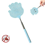 Telescopic Fly Swatter Extendable Stainless Steel Anti-Slip Handle Telescopic Fly Swatter Richie's Blue