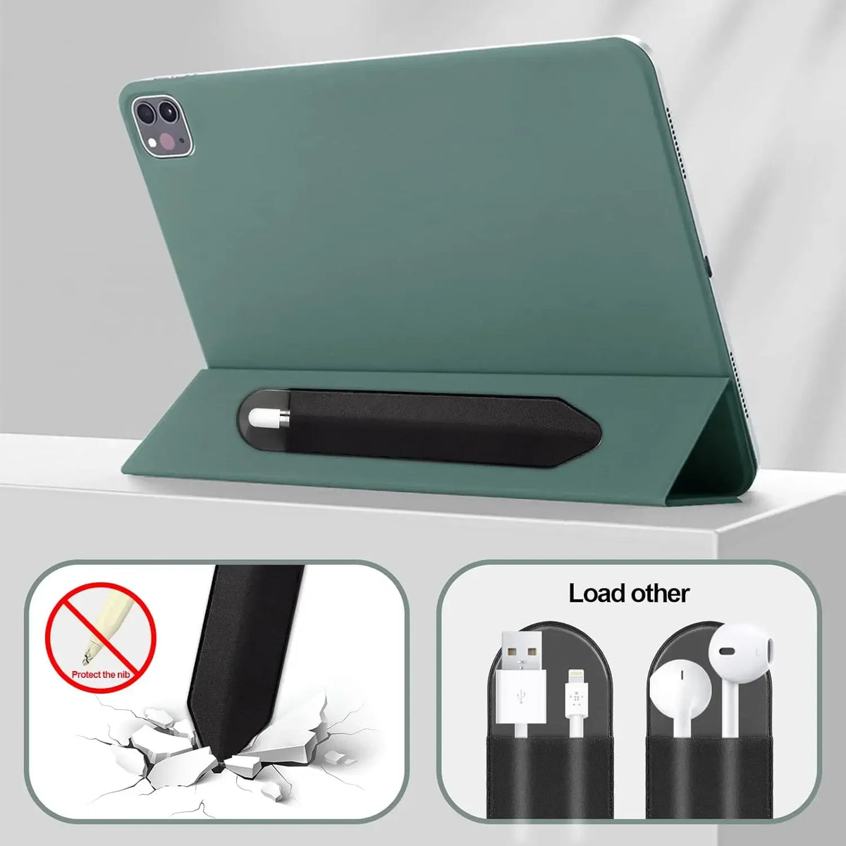 Sticky Stylus Holder Sleeve for Apple iPad Pencil 1 & 2 Stylus Pen Holder Richie's