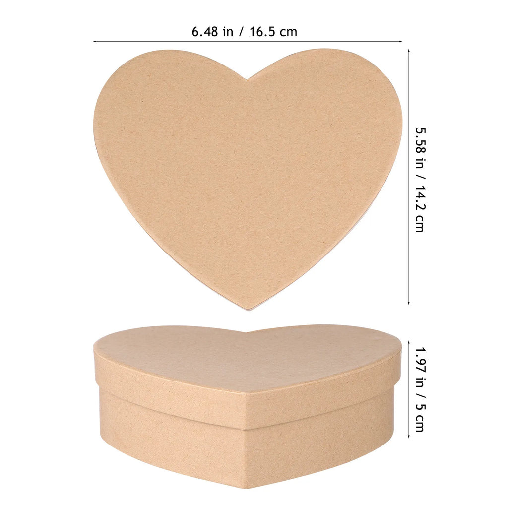 Heart Shape Kraft Gift Box for Candy, Jewelry & Weddings Gift Presentation Box Richie's