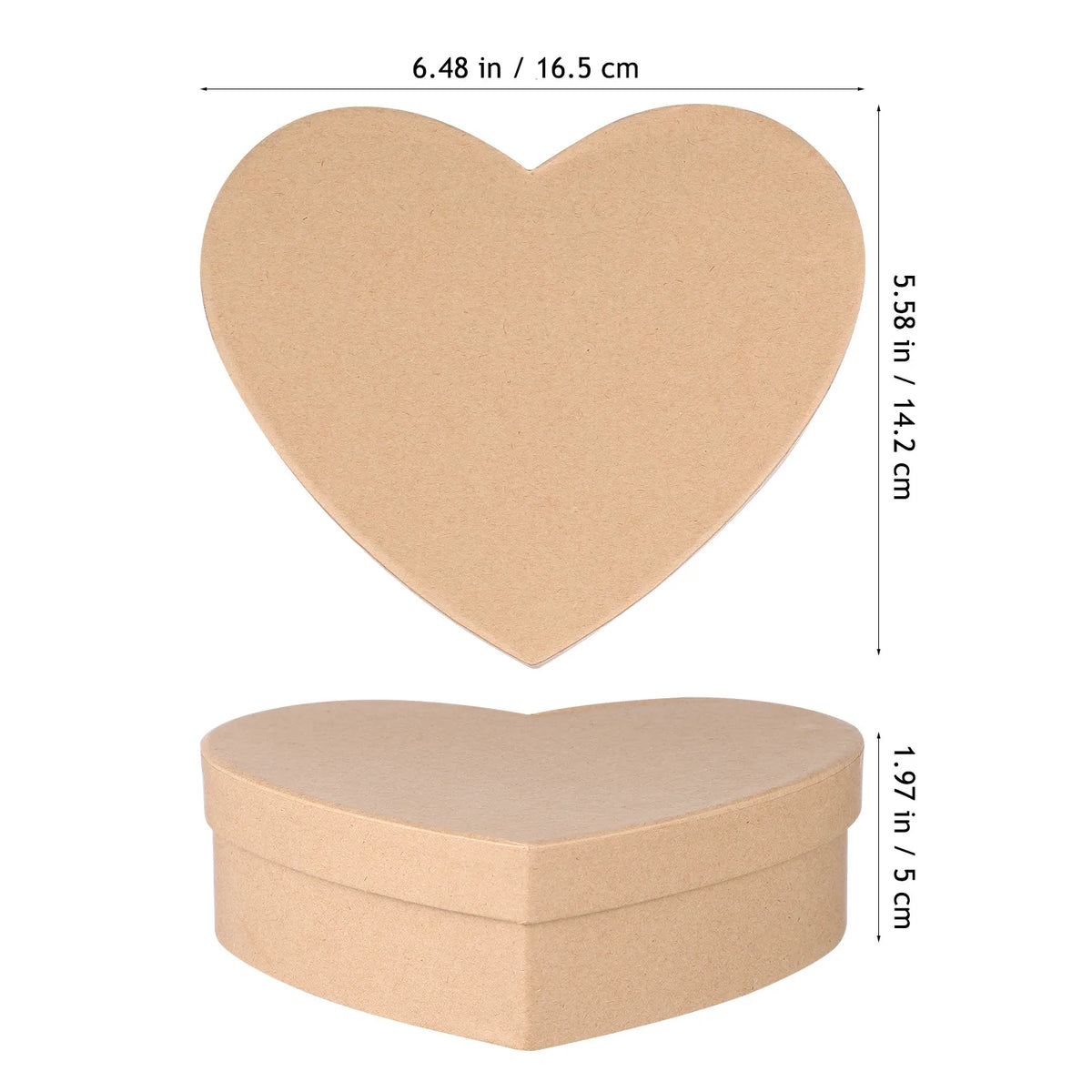 Heart Shape Kraft Gift Box for Candy, Jewelry & Weddings Gift Presentation Box Richie's