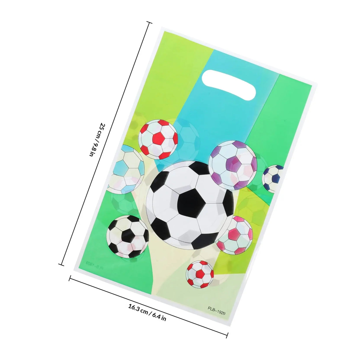 6 Soccer Theme Party Favor Gift Bags – Waterproof PE Paper Party Favor Bags Richie's other 25X16.3X0.05CM other