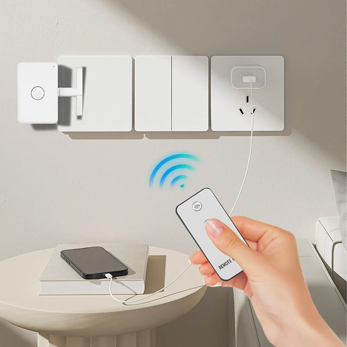Smart Wireless Button Pusher – No Wiring 10M Remote Control Wireless Remote Switch Richie's