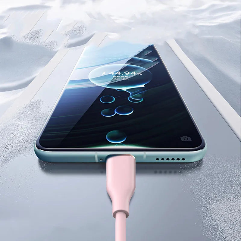 65W Fast Charging USB-C Cable 1.2m Liquid Silicone Type-C USB-C Charging Cable Richie's