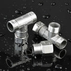 G1/2" Stainless Steel T-Valve Toilet Diverter for Bidet & Shower Plumbing Diverter Valve Richie's