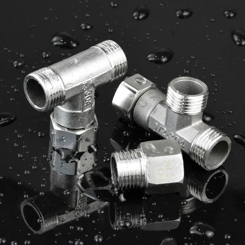 G1/2" Stainless Steel T-Valve Toilet Diverter for Bidet & Shower Plumbing Diverter Valve Richie's